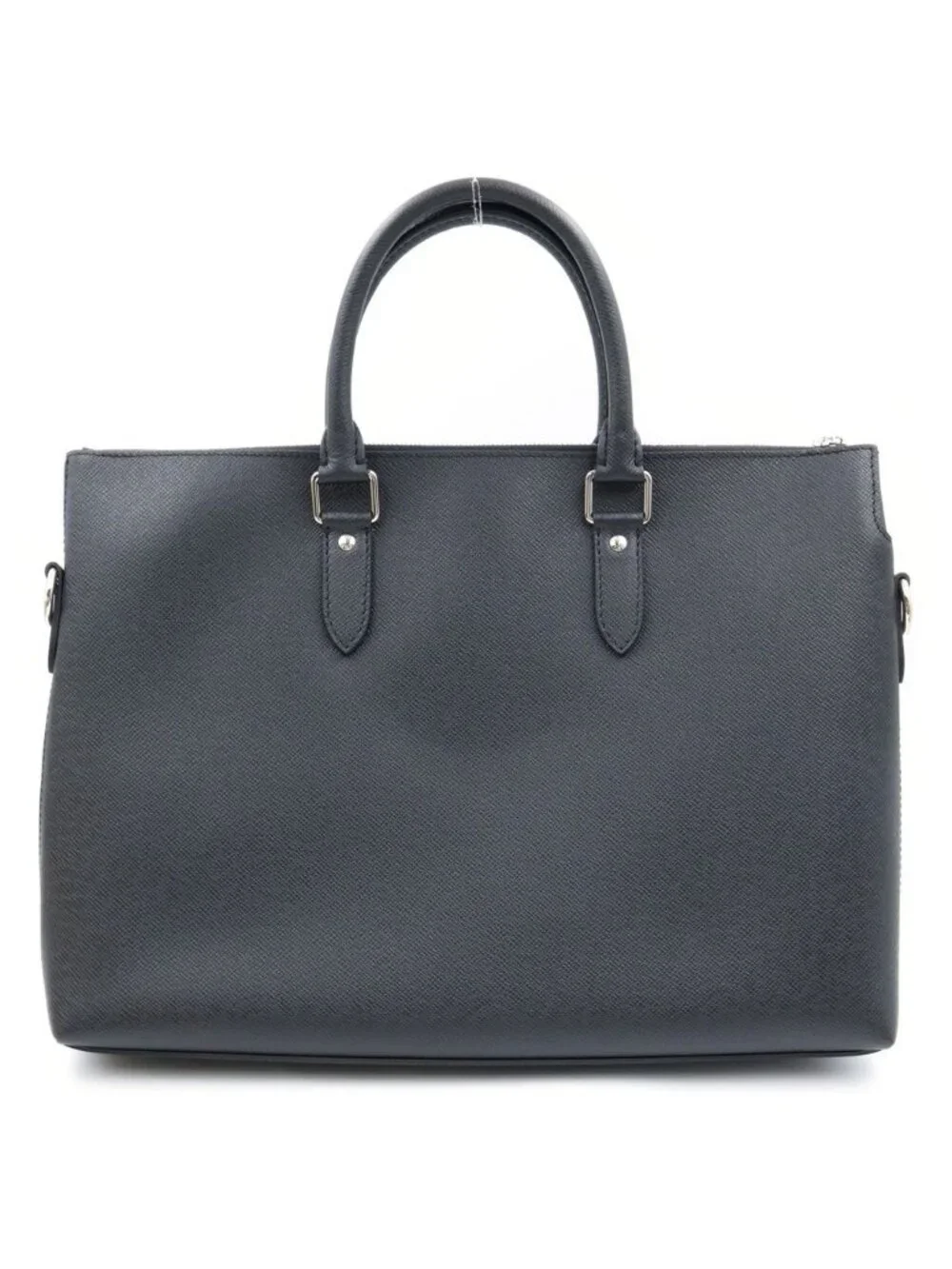 Louis Vuitton Taiga Anton Briefcase Leather Business Handbag Black